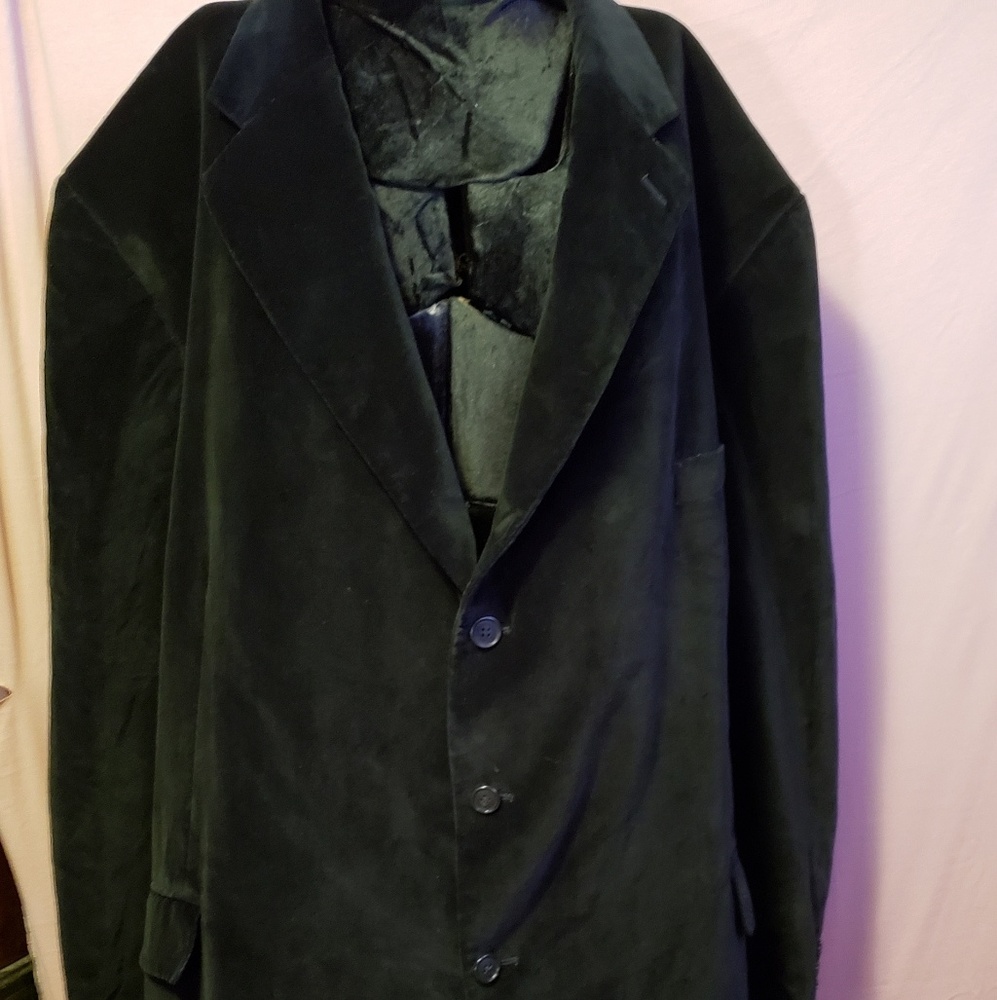 Black velvet big/tall Synrgy blazer